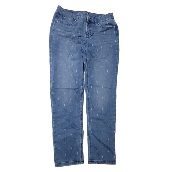 Talbots Ankle Jeans Womens Size 6P Mid Rise Medium Wash Denim Simply Flattering - Picture 2 of 7